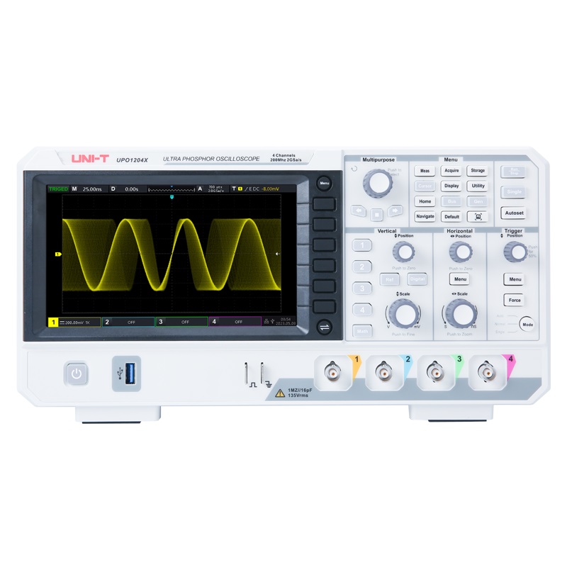 Digital Storage Oscilloscope 4 Channel 100Mhz - Osciloscópio digital UNI-T upo1104x 100mhz, 4