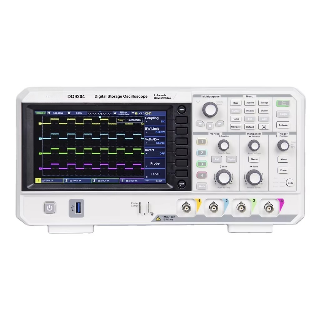 Digital Storage Oscilloscope 4 Channel 100Mhz - DQ9104 DQ9204 OSCILLOSCÓPIO DIGITAL DE ARMAZENAMENTO
