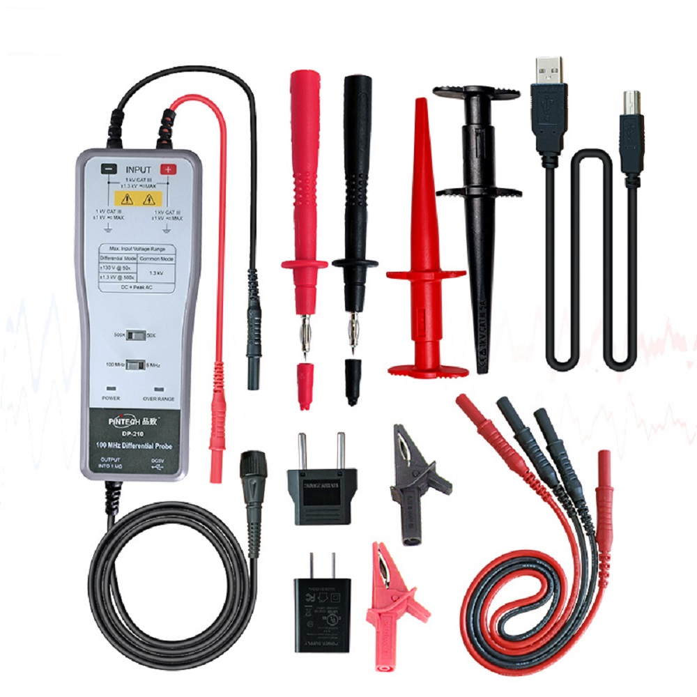 High Voltage Differential Probe 100Mhz 1300V - Sonda diferencial de alta tensão PINTECH