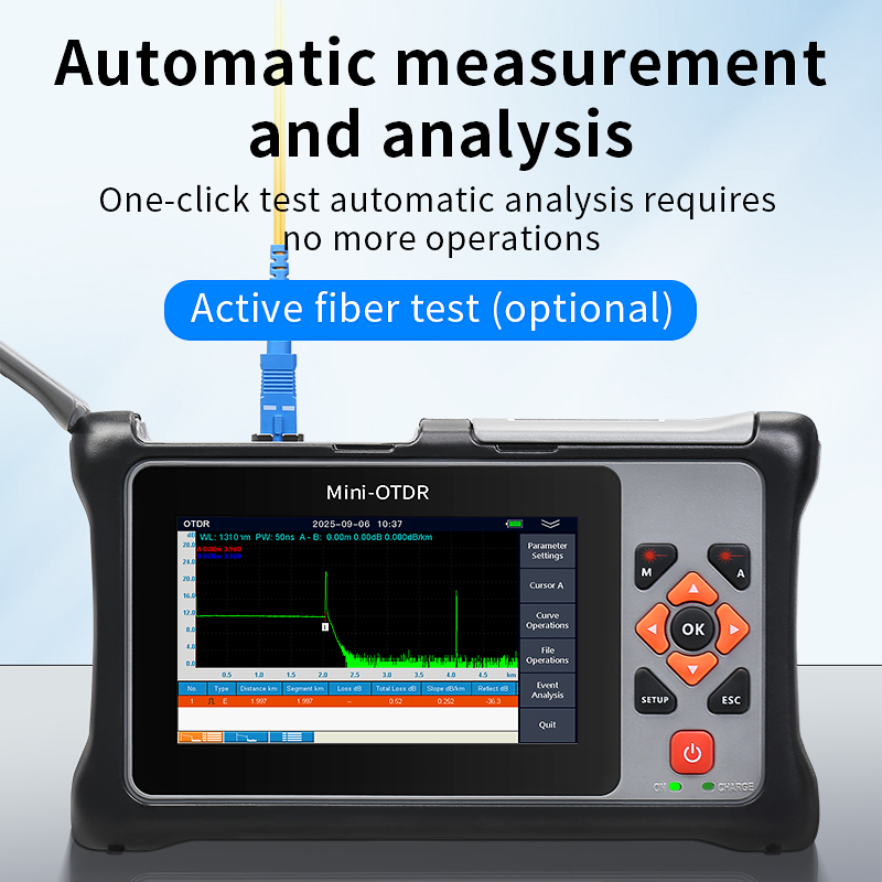 OTDR Multifuncional KP800 com  - Optical Time Domain Reflectometer Otdr 1310 1550Nm avaliação e preço