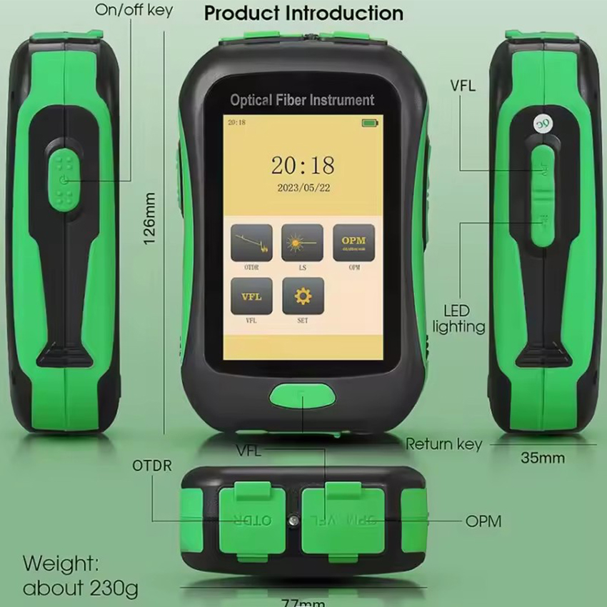 OTDR Óptico Portátil Multifunc - Optical Time Domain Reflectometer Otdr 1310 1550Nm avaliação e preço